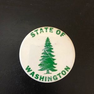 Vintage State of Washington Button